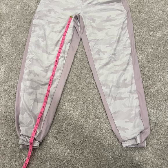 Athleta Women's Pull On Streth Brookyn Lined Jogger Purple Camo Size 8 - Picture 10 of 11